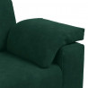 Sofa dwuosobowa, ciemnozielona, 180x77x82 cm, aksamit