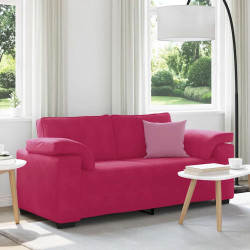 Sofa dwuosobowa, wino czerwone, 180x77x82 cm, aksamit
