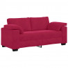 Sofa dwuosobowa, wino czerwone, 180x77x82 cm, aksamit