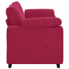 Sofa dwuosobowa, wino czerwone, 180x77x82 cm, aksamit