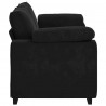 Sofa dwuosobowa czarna 180x77x82 cm aksamitna