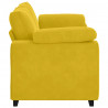 Sofa dwuosobowa, żółta, 180x77x82 cm, aksamit