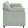 Sofa 3-osobowa, jasnoszara, 220x77x82 cm, tapicerowana aksamitem