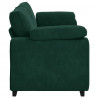 Sofa 3-osobowa, ciemnozielona, 220x77x82 cm, aksamit