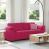 Sofa 3-osobowa, kolorze czerwonego wina, 220x77x82 cm, aksamit