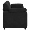 Sofa 3-osobowa, czarny, 220x77x82 cm, tapicerowana aksamitem
