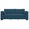 Sofa 3-osobowa, niebieska 220x77x82 cm, aksamit