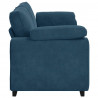 Sofa 3-osobowa, niebieska 220x77x82 cm, aksamit