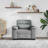 Sofa Fotel Jasnoszary 100x81x84 cm Tkanina