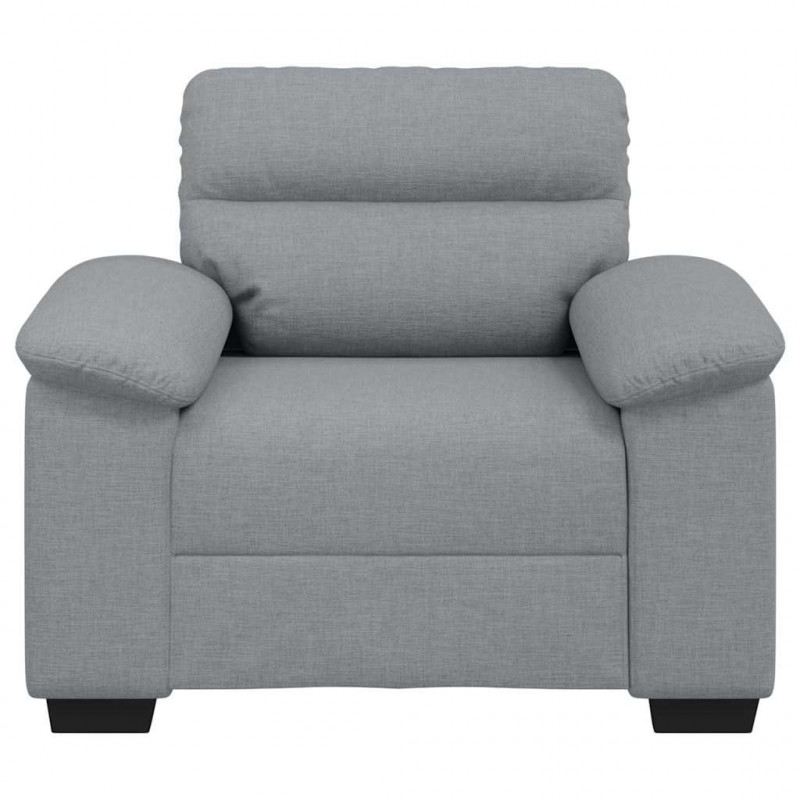 Sofa Fotel Jasnoszary 100x81x84 cm Tkanina