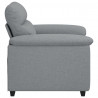 Sofa Fotel Jasnoszary 100x81x84 cm Tkanina