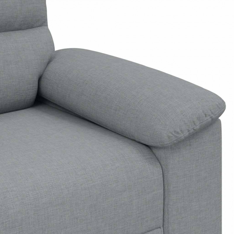Sofa Fotel Jasnoszary 100x81x84 cm Tkanina