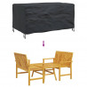 Pokrowiec na meble Gładki Czarny 150 x 90 x 75 cm 600D