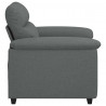 Sofa Fotel Ciemnoszary 100x81x84 cm Tkanina