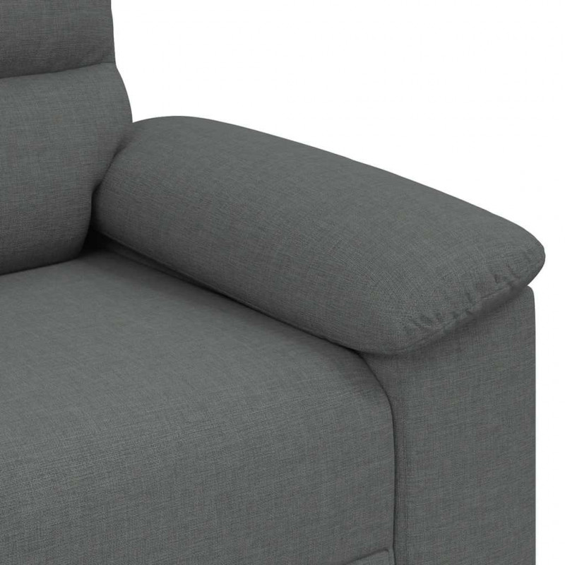 Sofa Fotel Ciemnoszary 100x81x84 cm Tkanina
