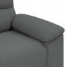 Sofa Fotel Ciemnoszary 100x81x84 cm Tkanina