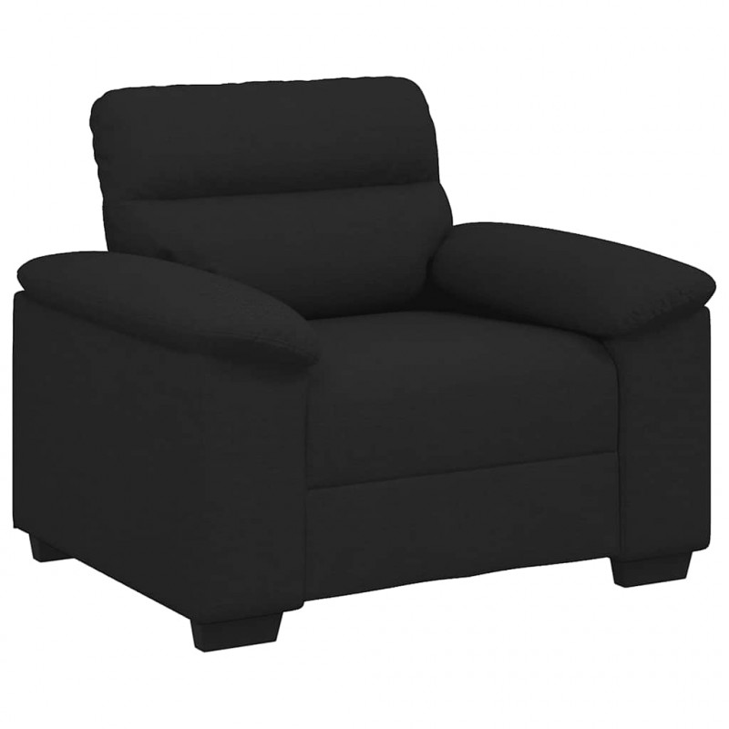 Sofa Fotel Czarny 100x81x84 cm Tkanina