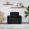 Sofa Fotel Czarny 100x81x84 cm Tkanina