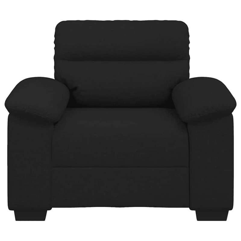 Sofa Fotel Czarny 100x81x84 cm Tkanina