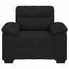 Sofa Fotel Czarny 100x81x84 cm Tkanina