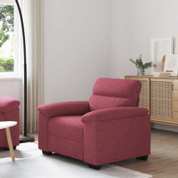 Sofa Fotel Wino Czerwone 100x81x84 cm Tkanina