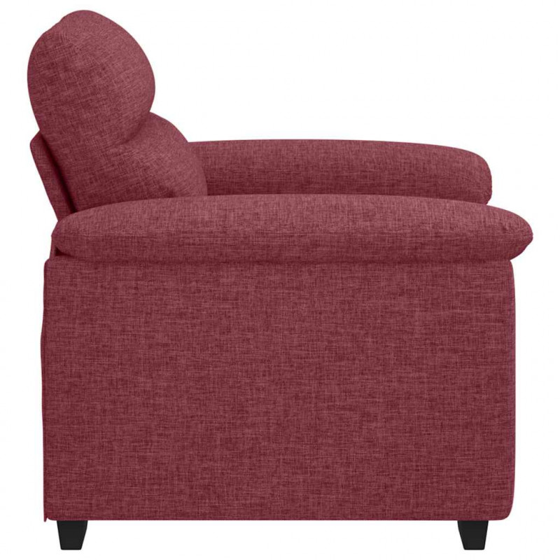 Sofa Fotel Wino Czerwone 100x81x84 cm Tkanina