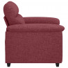 Sofa Fotel Wino Czerwone 100x81x84 cm Tkanina