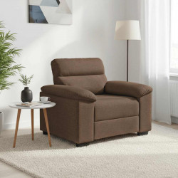 Sofa Fotel Brązowy 100x81x84 cm Tkanina