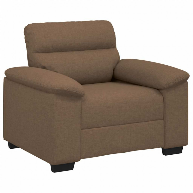 Sofa Fotel Brązowy 100x81x84 cm Tkanina