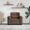 Sofa Fotel Brązowy 100x81x84 cm Tkanina