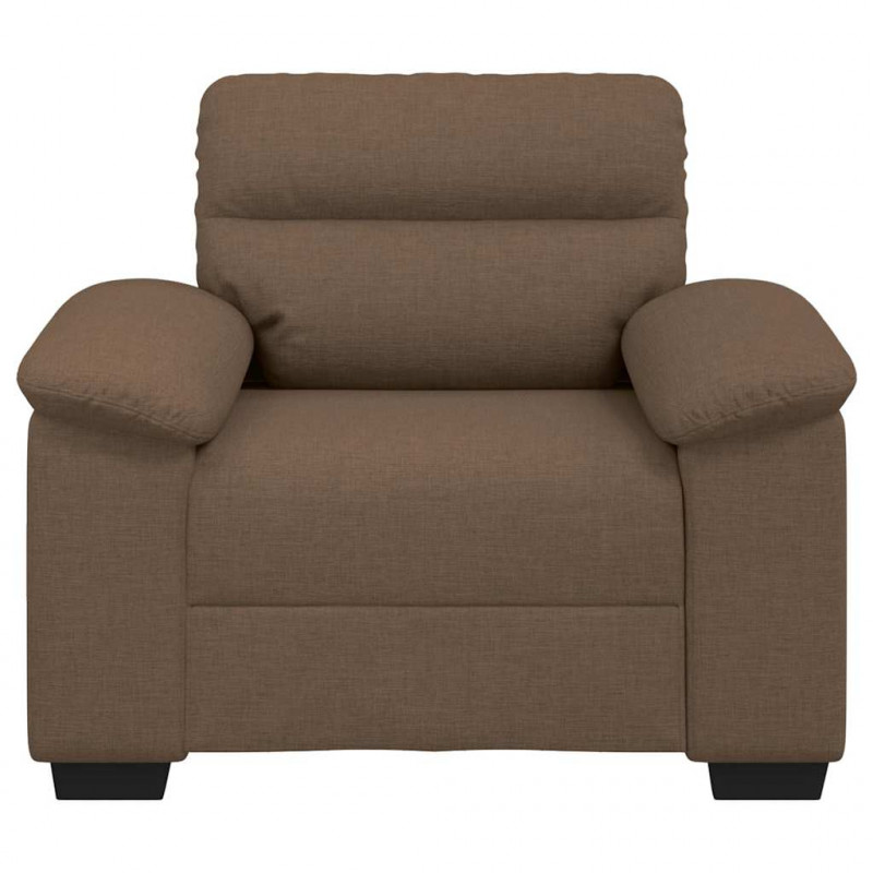 Sofa Fotel Brązowy 100x81x84 cm Tkanina