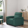 Sofa Fotel Ciemnozielony 100x81x84 cm Tkanina