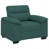 Sofa Fotel Ciemnozielony 100x81x84 cm Tkanina