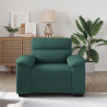 Sofa Fotel Ciemnozielony 100x81x84 cm Tkanina