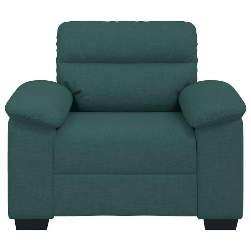Sofa Fotel Ciemnozielony 100x81x84 cm Tkanina