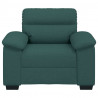 Sofa Fotel Ciemnozielony 100x81x84 cm Tkanina