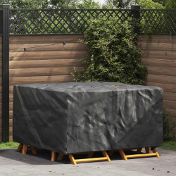 Pokrowiec na meble Gładki Czarny 150 x 150 x 75 cm 210D