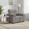 Sofa Fotel Taupe 100x81x84 cm Tkanina