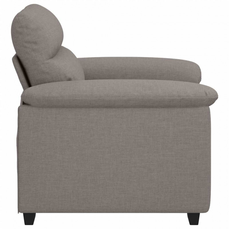 Sofa Fotel Taupe 100x81x84 cm Tkanina