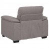 Sofa Fotel Taupe 100x81x84 cm Tkanina