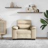 Sofa Fotel Kremowy 100x81x84 cm Tkanina