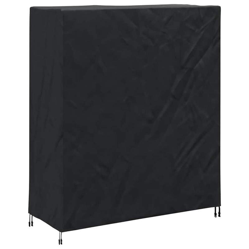 Pokrowiec na stół do pingponga Czarny 165 x 70 x 185 cm tkanina