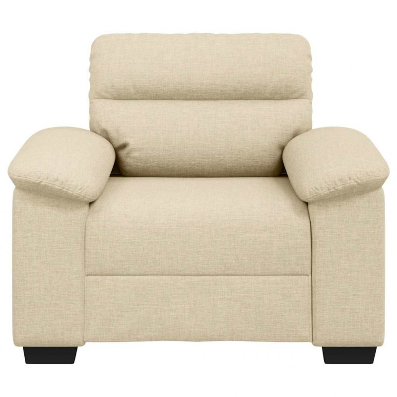 Sofa Fotel Kremowy 100x81x84 cm Tkanina