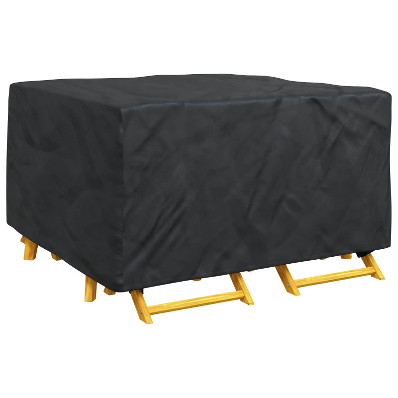 Pokrowiec na meble Gładki Czarny 150 x 150 x 75 cm 420D