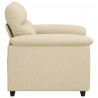 Sofa Fotel Kremowy 100x81x84 cm Tkanina