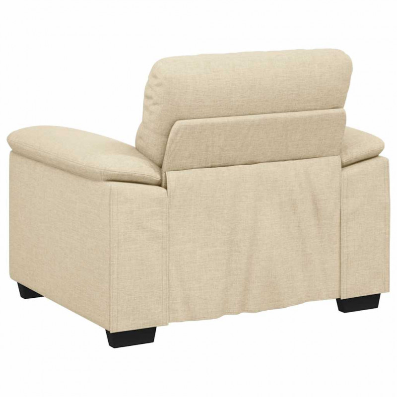 Sofa Fotel Kremowy 100x81x84 cm Tkanina