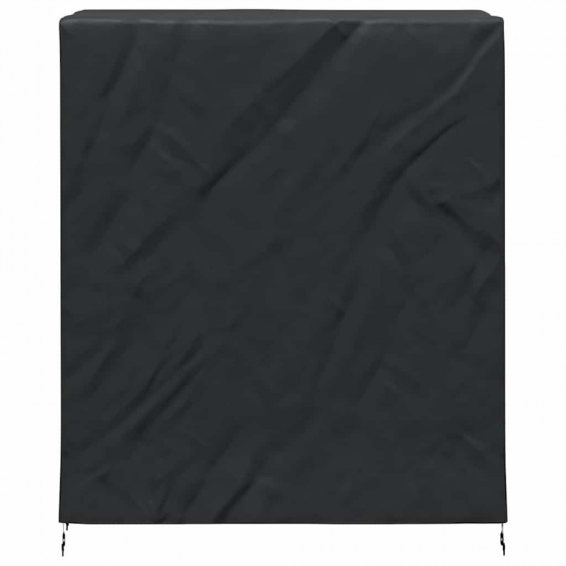 Pokrowiec na stół do pingponga Czarny 165 x 70 x 185 cm tkanina