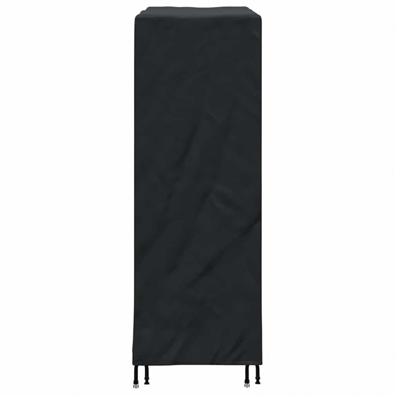 Pokrowiec na stół do pingponga Czarny 165 x 70 x 185 cm tkanina
