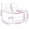 Sofa Fotel Cloud Grey 100x81x84 cm Tkanina