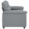 Sofa 2-osobowa Jasnoszara 160x81x84 cm Tkanina